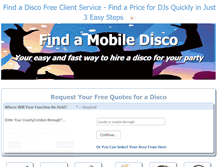 Tablet Screenshot of partydjdisco.co.uk
